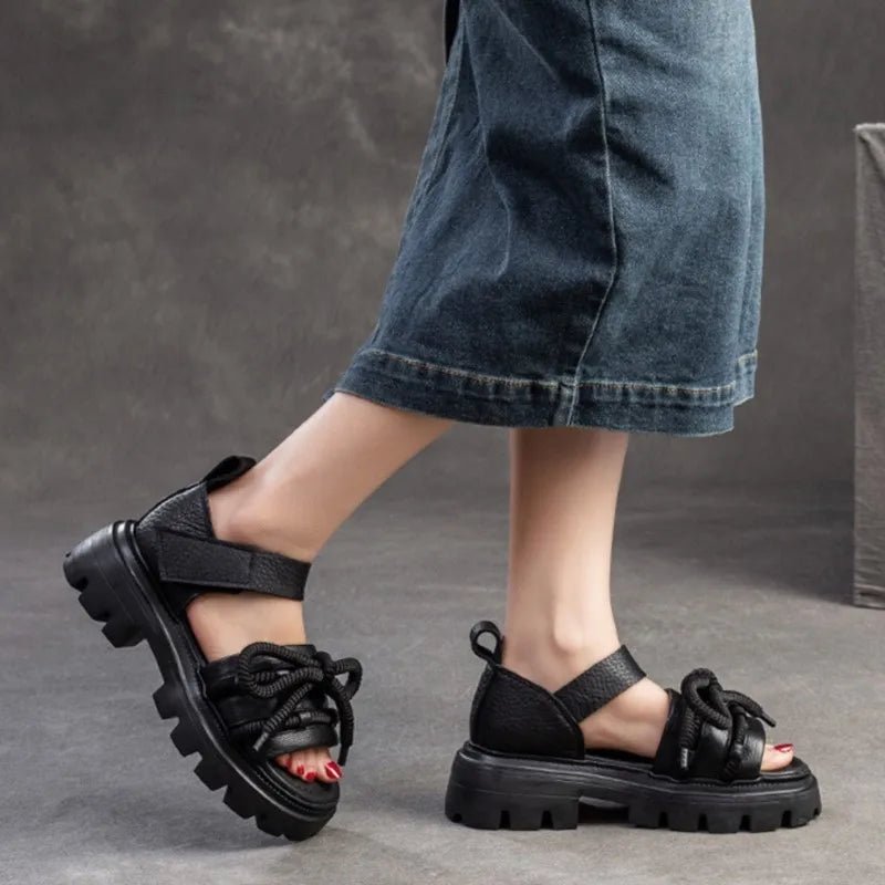 Sandales Femme en Cuir Élégant "La Allégresse" - Restaur Cuirs