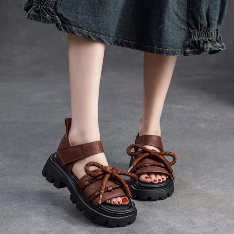 Sandales Femme en Cuir Élégant "La Allégresse" - Restaur Cuirs