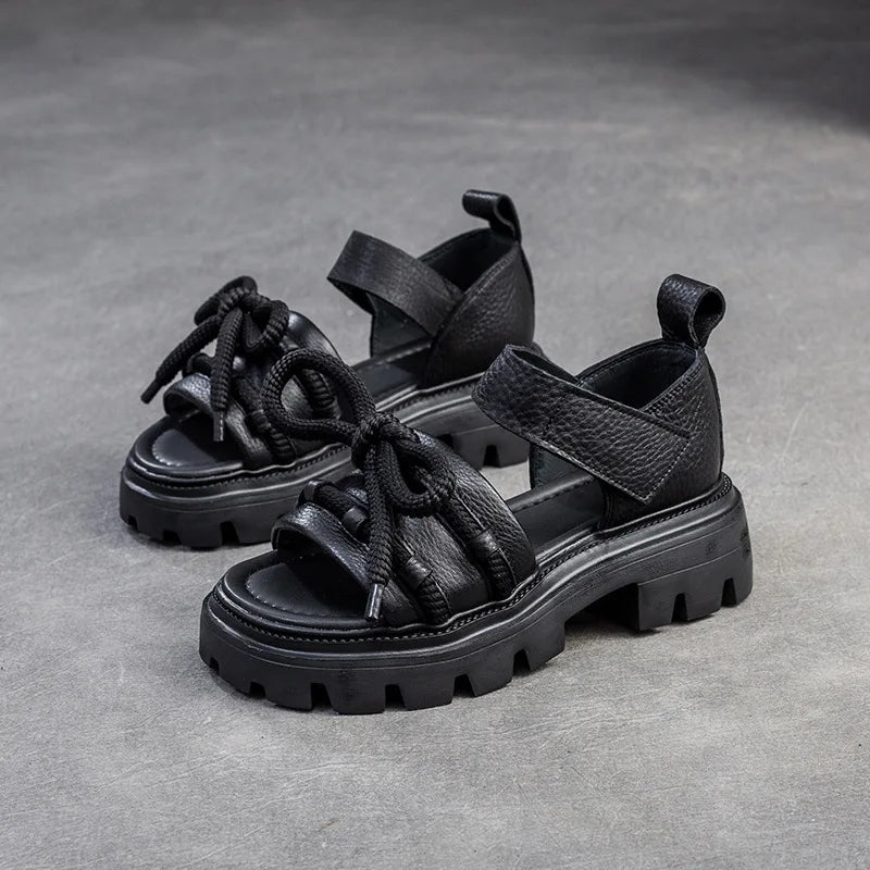 Sandales Femme en Cuir Élégant "La Allégresse" - Restaur Cuirs