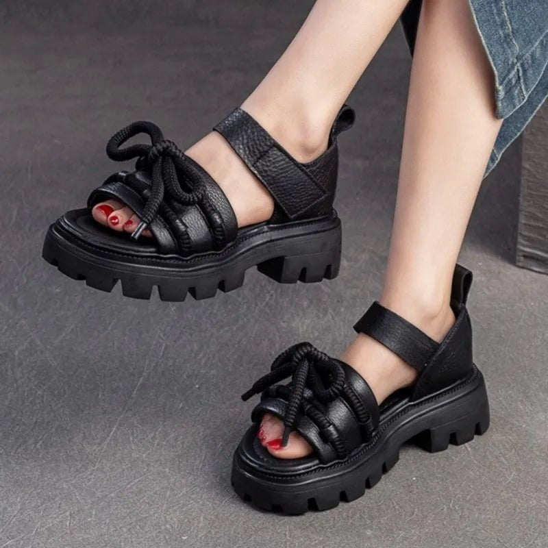 Sandales Femme en Cuir Élégant "La Allégresse" - Restaur Cuirs