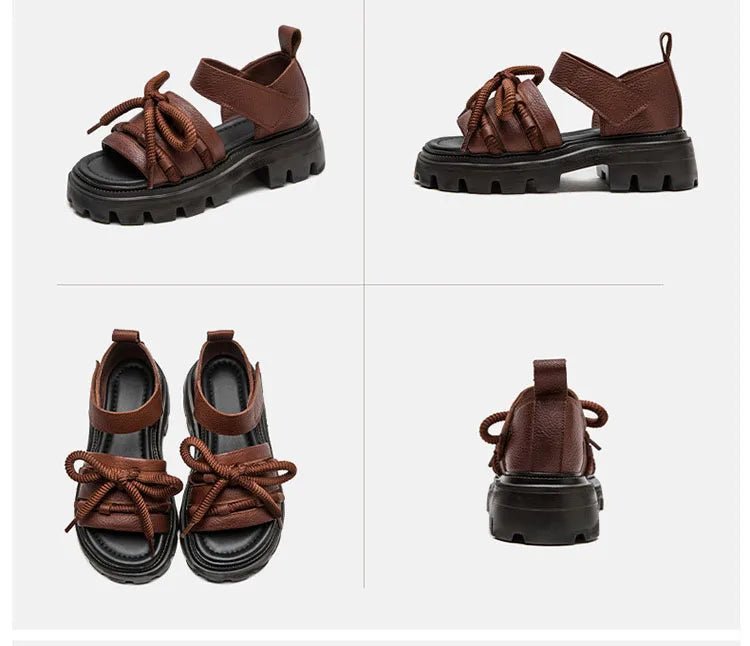 Sandales Femme en Cuir Élégant "La Allégresse" - Restaur Cuirs