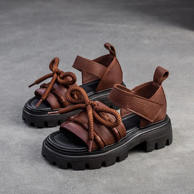 Sandales Femme en Cuir Élégant "La Allégresse" - Restaur Cuirs