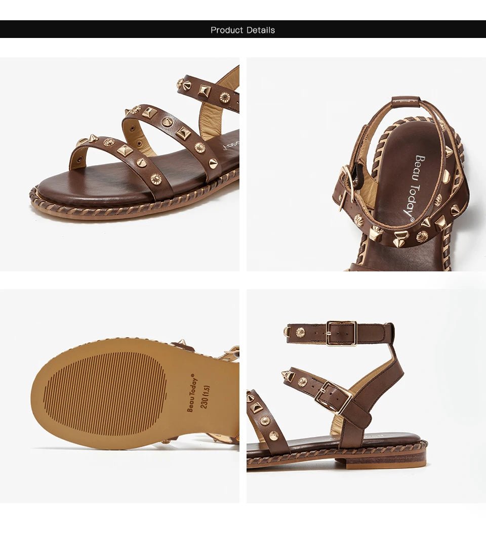 Sandales Femme en Cuir Élégant "La Coquette" - Restaur Cuirs