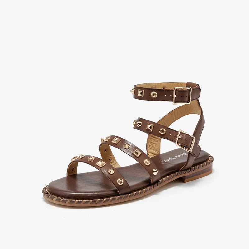 Sandales Femme en Cuir Élégant "La Coquette" - Restaur Cuirs