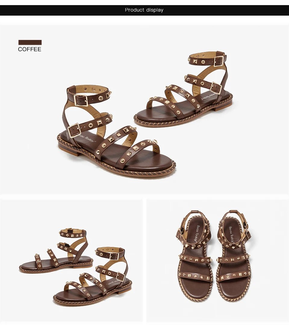 Sandales Femme en Cuir Élégant "La Coquette" - Restaur Cuirs