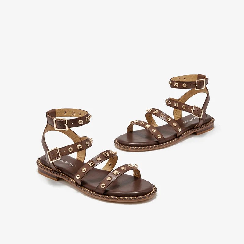 Sandales Femme en Cuir Élégant "La Coquette" - Restaur Cuirs