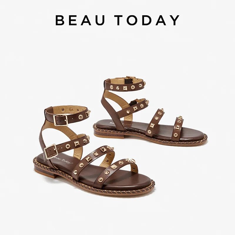 Sandales Femme en Cuir Élégant "La Coquette" - Restaur Cuirs