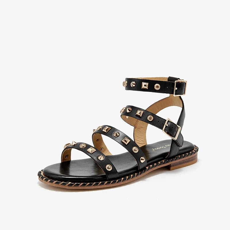 Sandales Femme en Cuir Élégant "La Coquette" - Restaur Cuirs