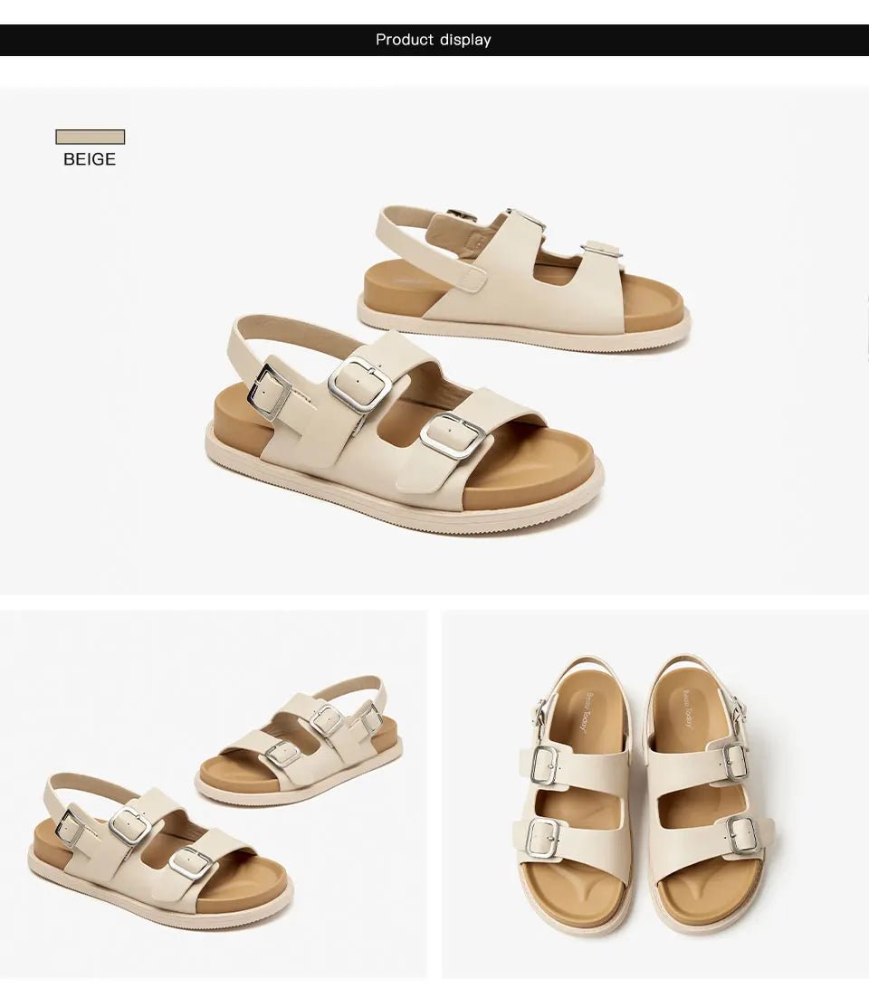Sandales Femme en cuir élégantes "La Charmante" - Restaur Cuirs