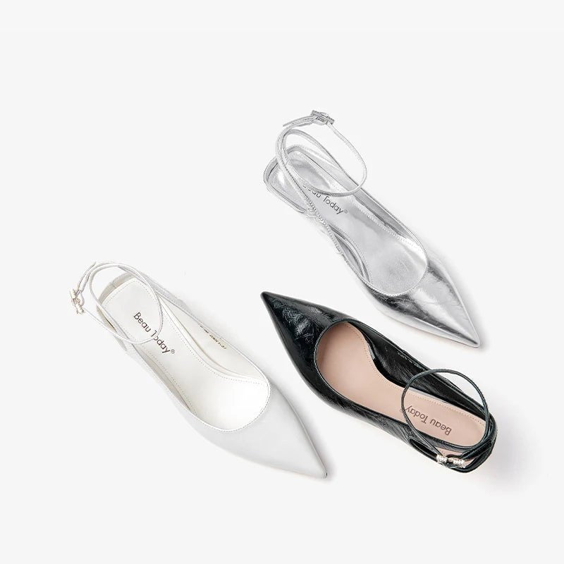 Sandales Femme en cuir élégantes - "La Éclatante" - Restaur Cuirs