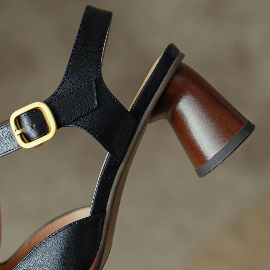 Sandales Femme en Cuir Élégantes "La Perle" - Restaur Cuirs