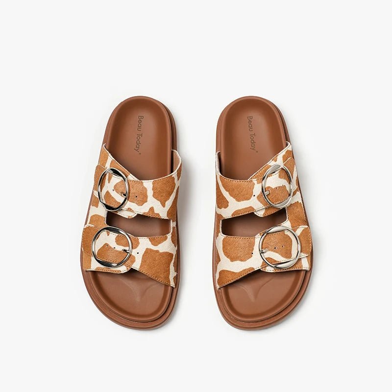 Sandales Femme en Cuir Élégantes "L'Évasia" - Restaur Cuirs