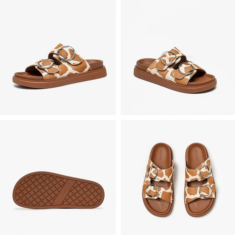 Sandales Femme en Cuir Élégantes "L'Évasia" - Restaur Cuirs
