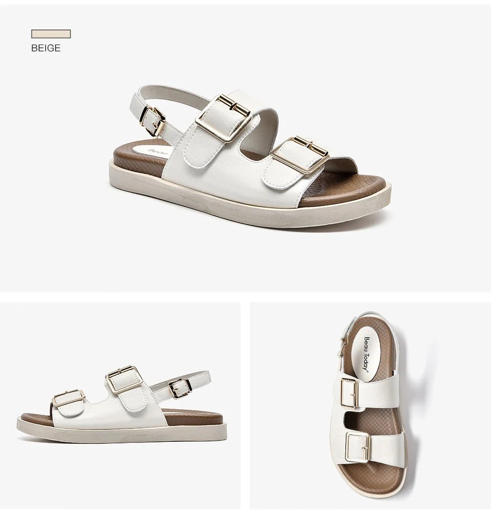 Sandales Femme en Cuir "La Aurora" - Restaur Cuirs