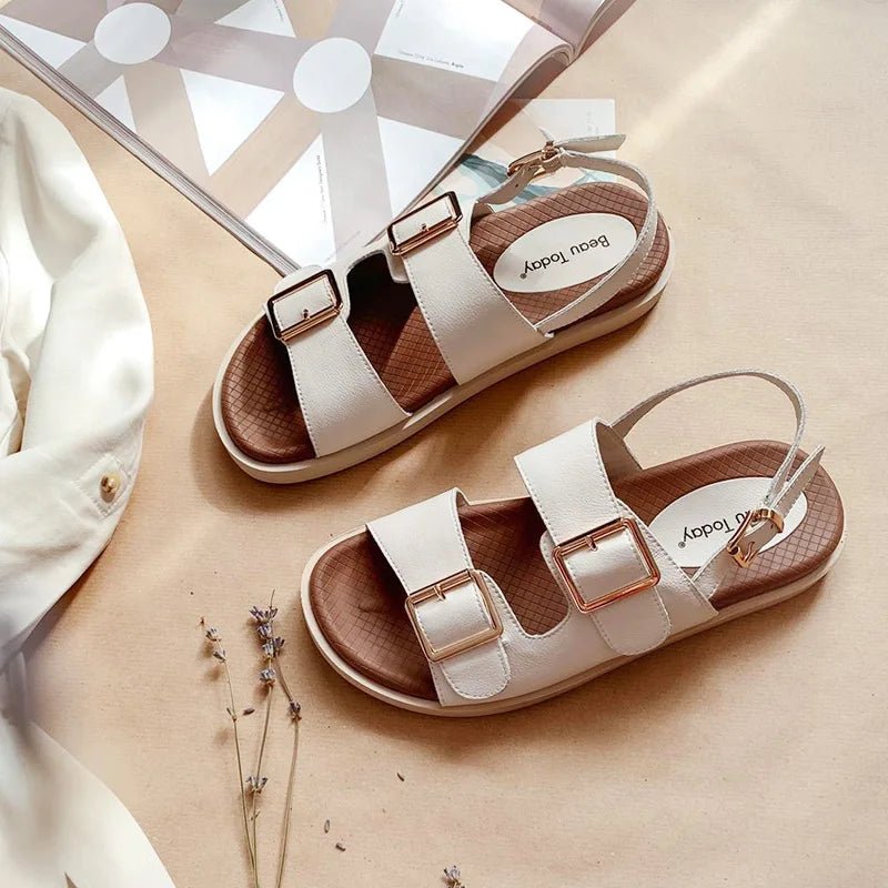 Sandales Femme en Cuir "La Aurora" - Restaur Cuirs