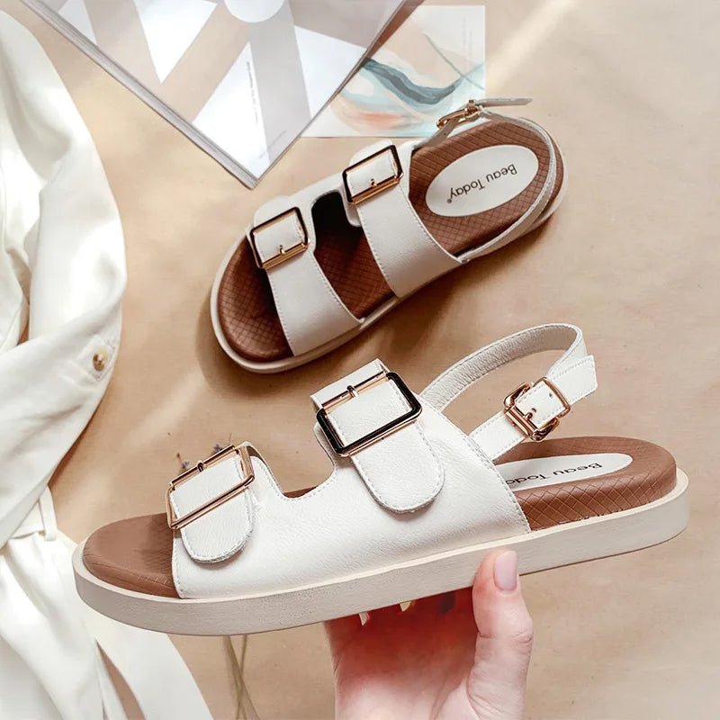 Sandales Femme en Cuir "La Aurora" - Restaur Cuirs