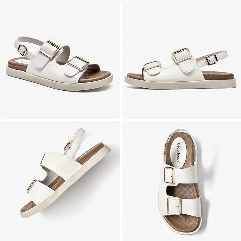 Sandales Femme en Cuir "La Aurora" - Restaur Cuirs