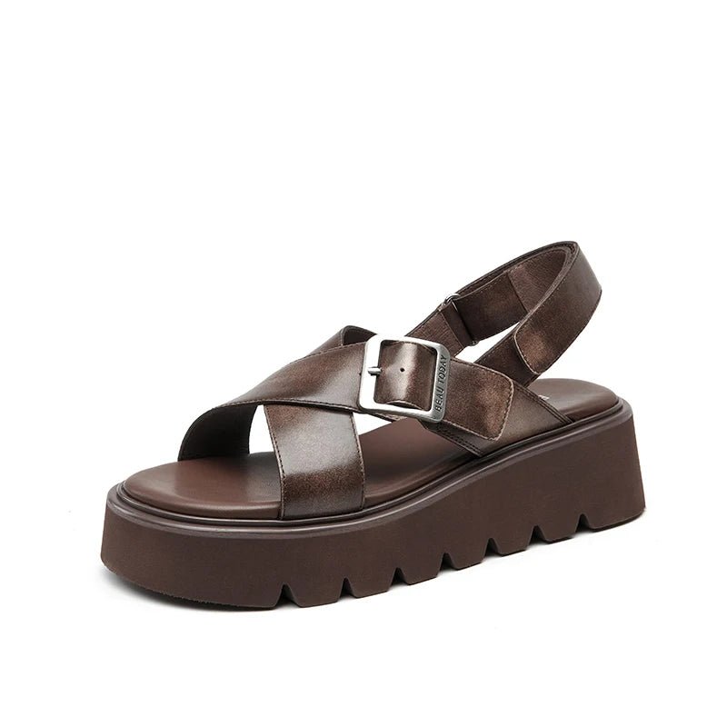 Sandales Femme en Cuir "La Bella" - Restaur Cuirs