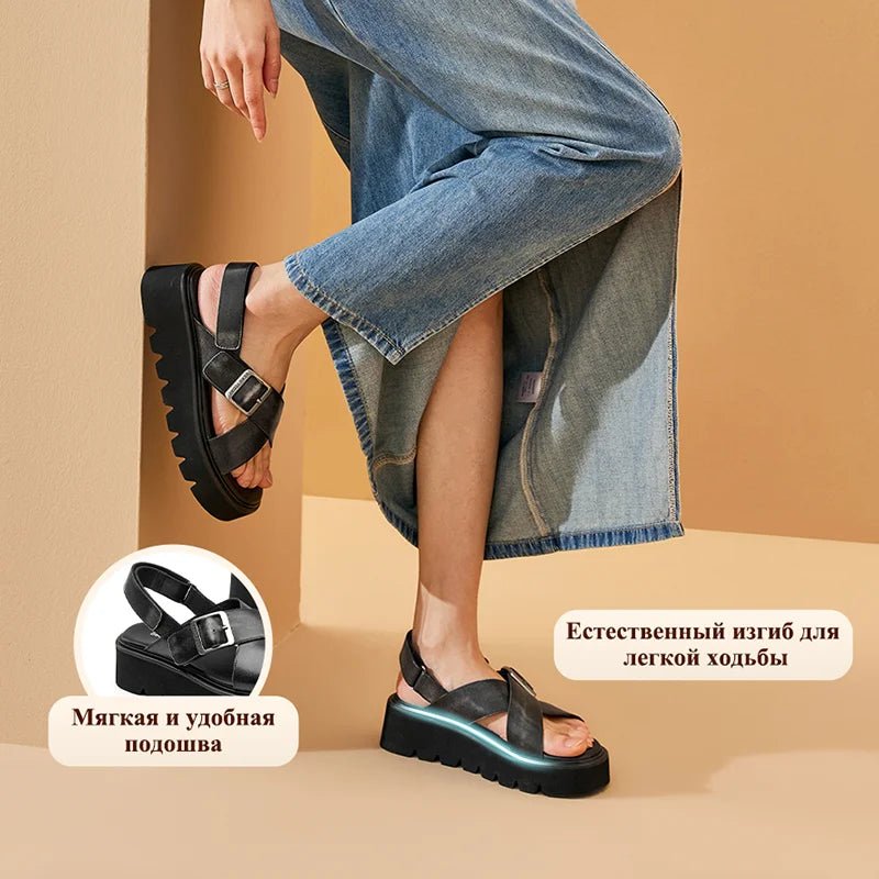 Sandales Femme en Cuir "La Bella" - Restaur Cuirs