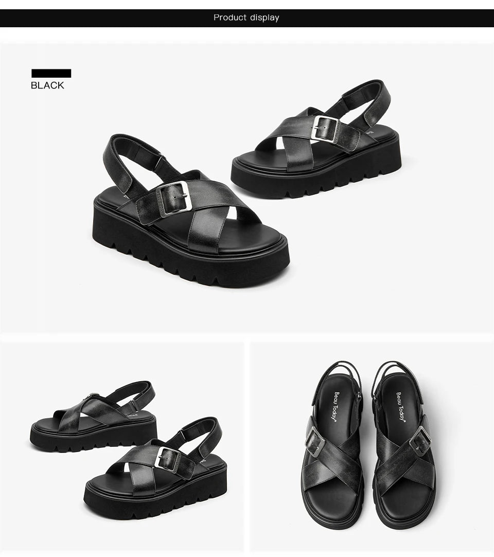 Sandales Femme en Cuir "La Bella" - Restaur Cuirs