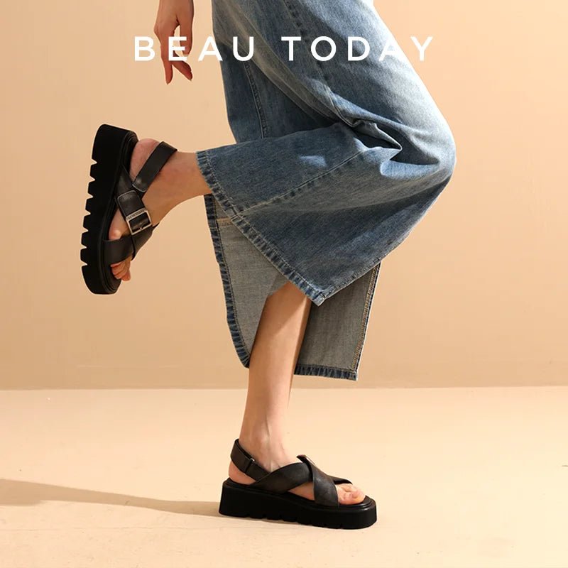 Sandales Femme en Cuir "La Bella" - Restaur Cuirs