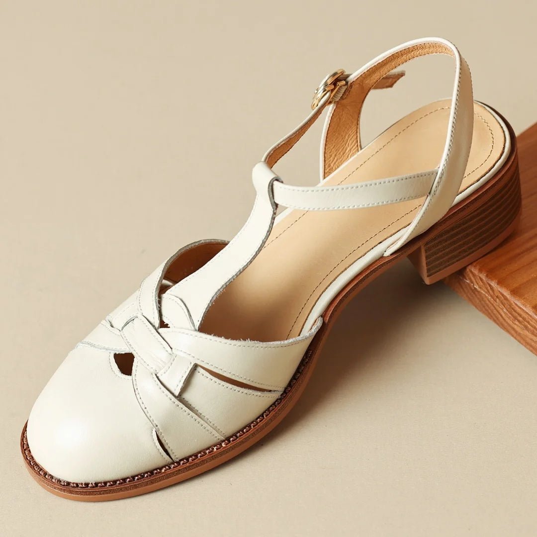 Sandales Femme en cuir tressé "La Sirène" - Restaur Cuirs