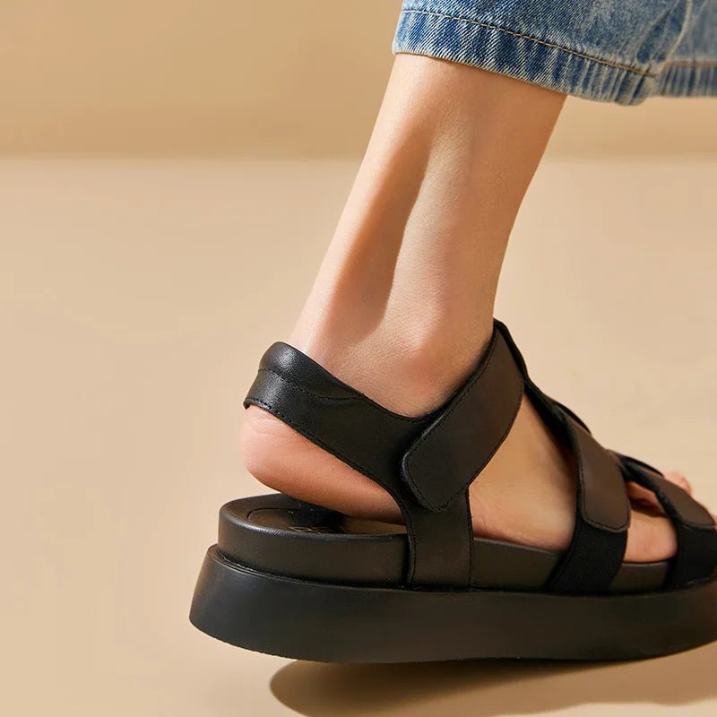 Sandales Femme en Cuir Véritable "L'Athéna" - Restaur Cuirs
