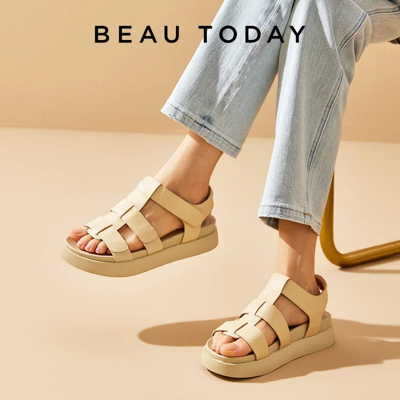 Sandales Femme en Cuir Véritable "L'Athéna" - Restaur Cuirs