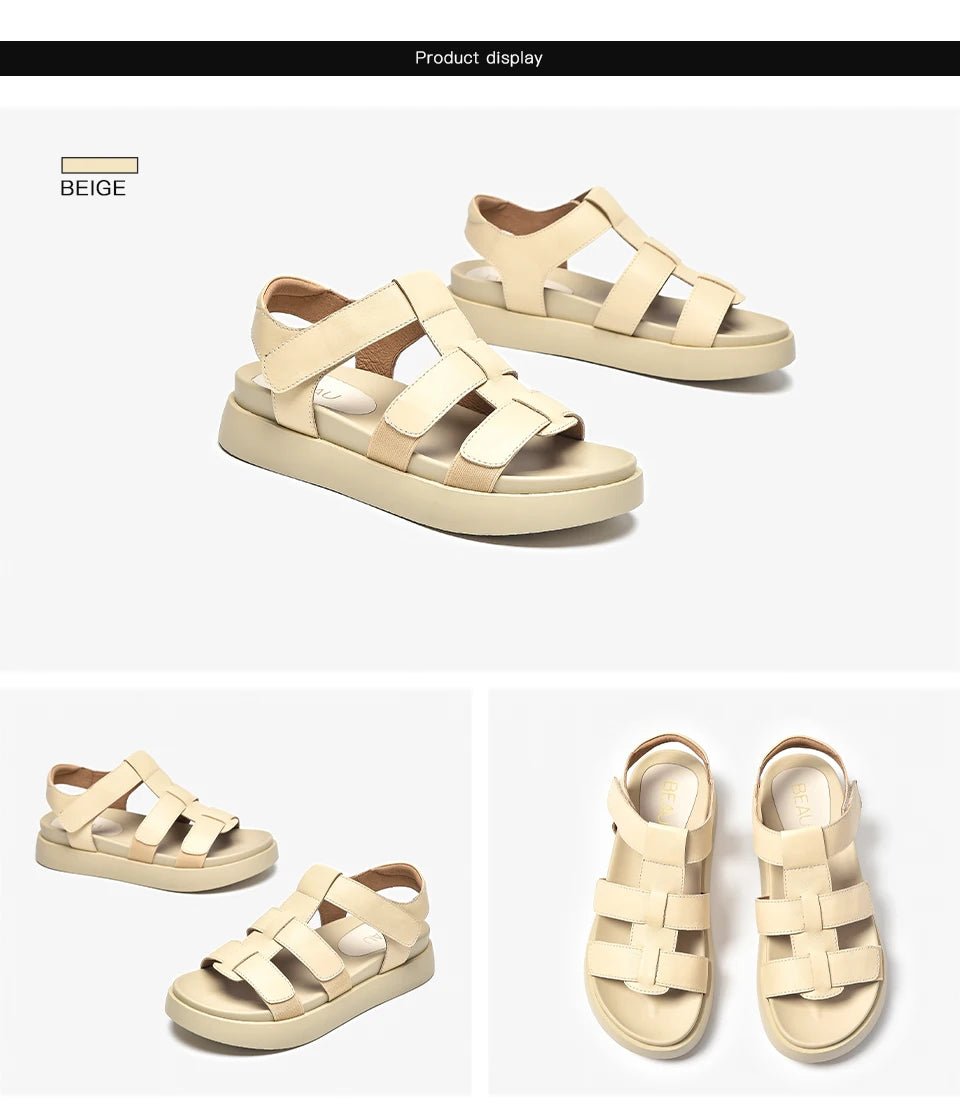 Sandales Femme en Cuir Véritable "L'Athéna" - Restaur Cuirs