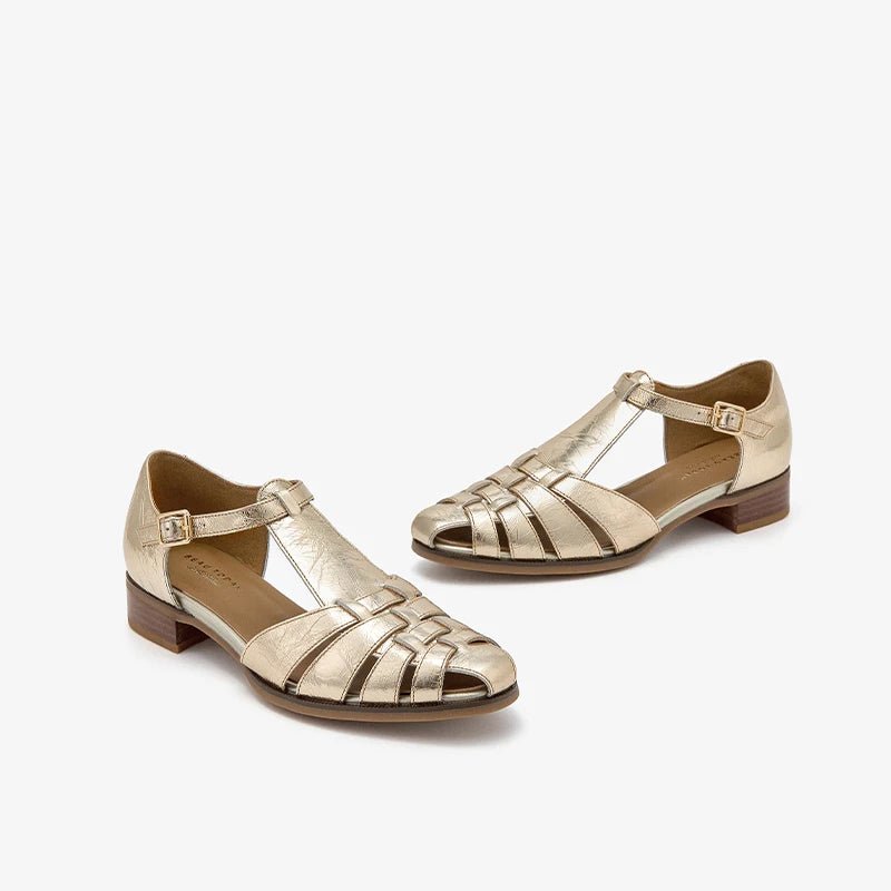 Sandales Femme en cuir verni "L'Impériale" - Restaur Cuirs