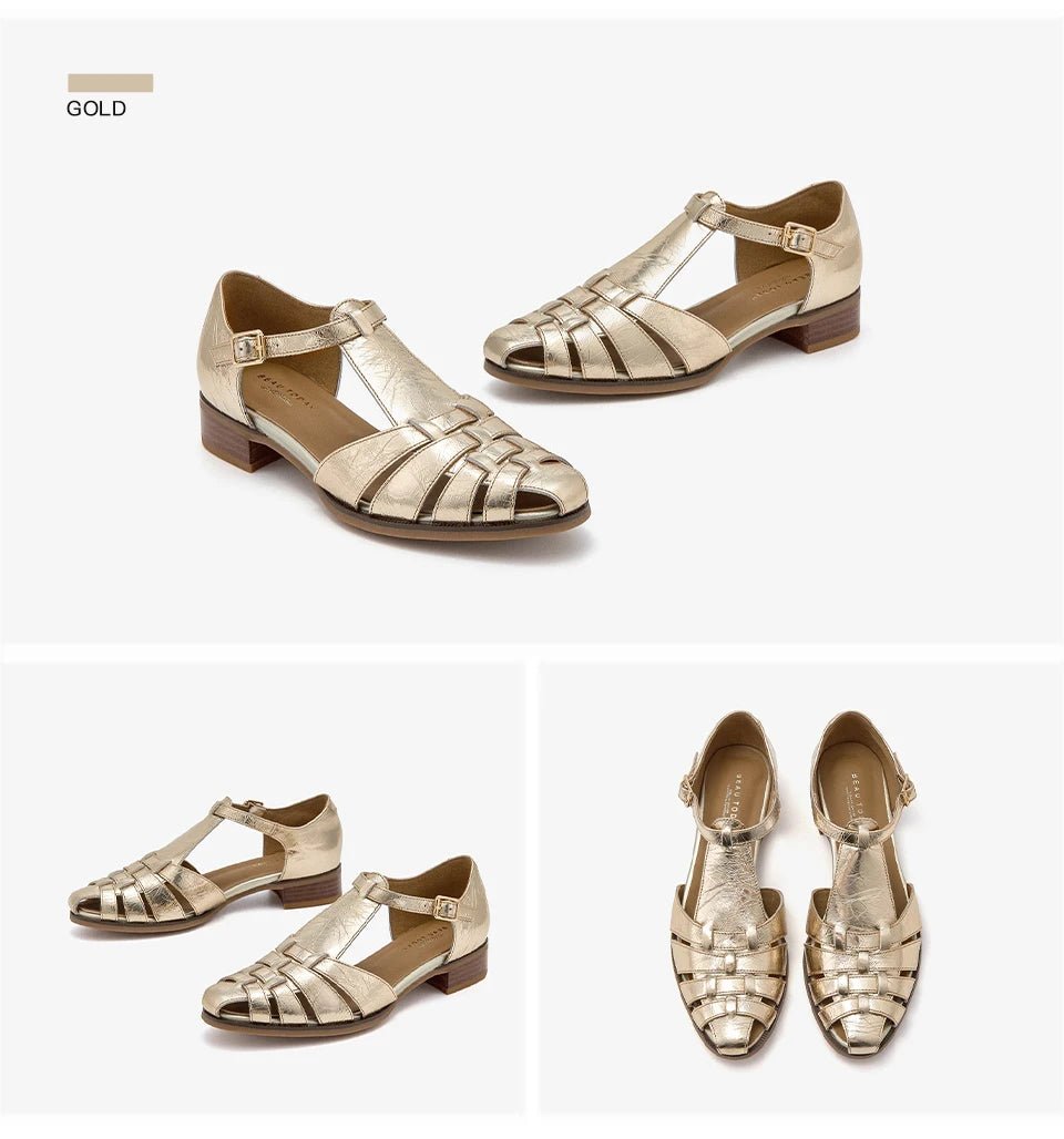 Sandales Femme en cuir verni "L'Impériale" - Restaur Cuirs