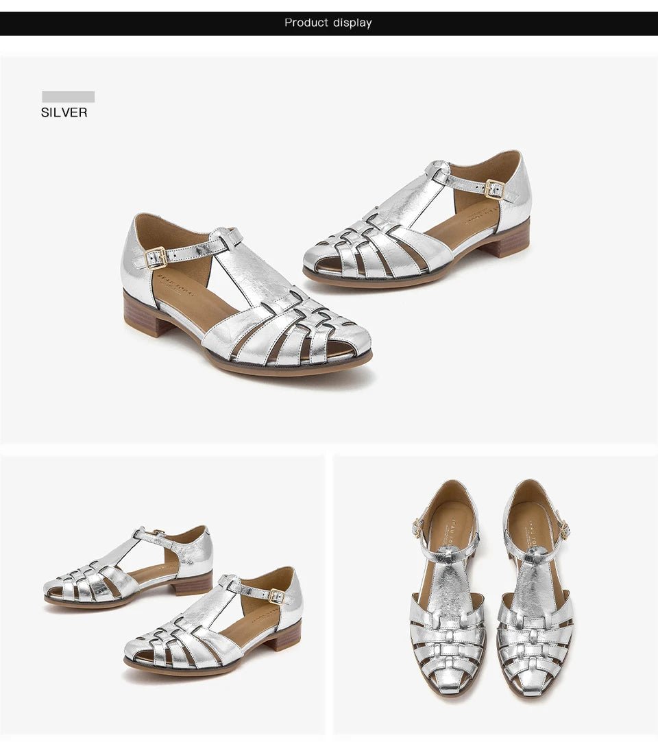Sandales Femme en cuir verni "L'Impériale" - Restaur Cuirs
