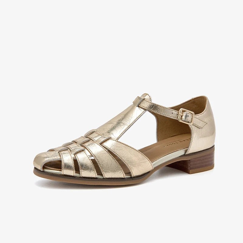 Sandales Femme en cuir verni "L'Impériale" - Restaur Cuirs