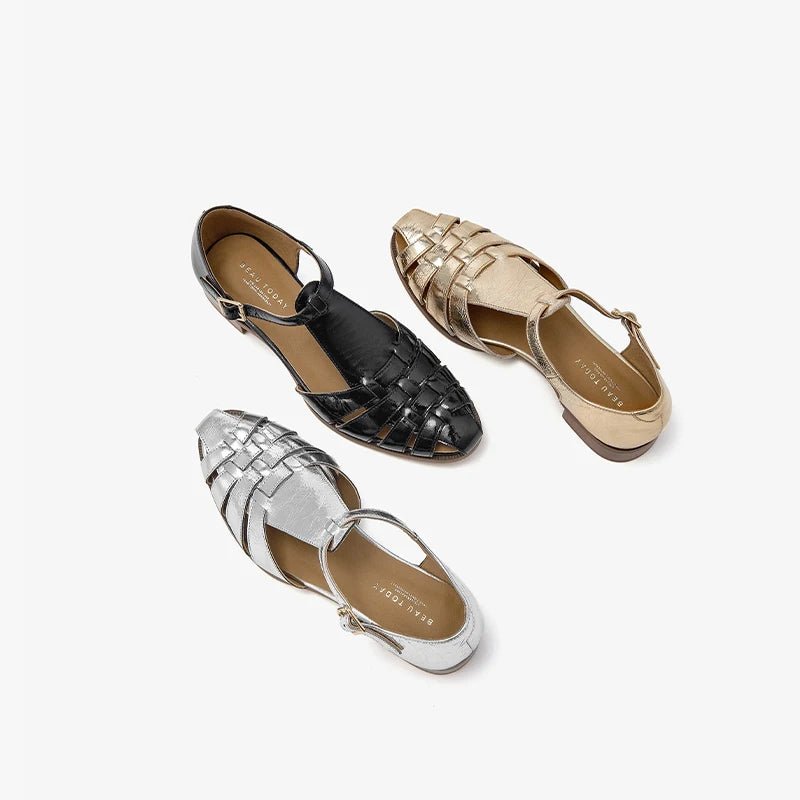 Sandales Femme en cuir verni "L'Impériale" - Restaur Cuirs