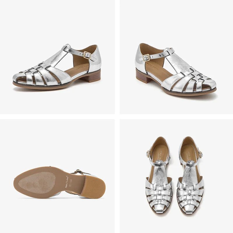 Sandales Femme en cuir verni "L'Impériale" - Restaur Cuirs