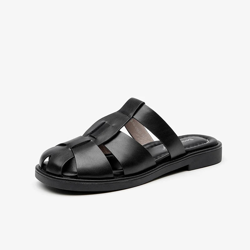 Sandales Femme Gladiateur en Cuir "La Conquérante" - Restaur Cuirs