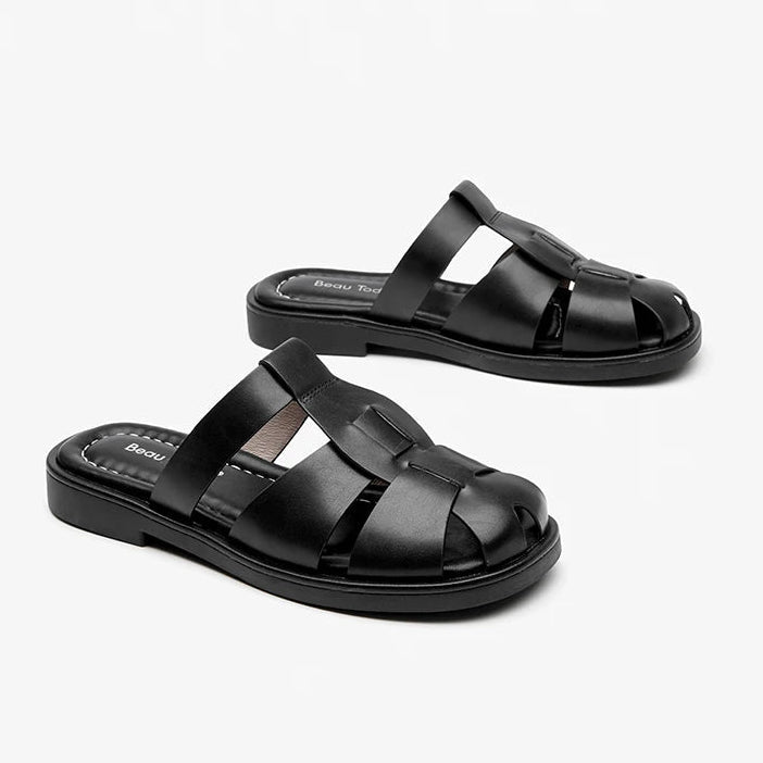 Sandales Femme Gladiateur en Cuir "La Conquérante" - Restaur Cuirs