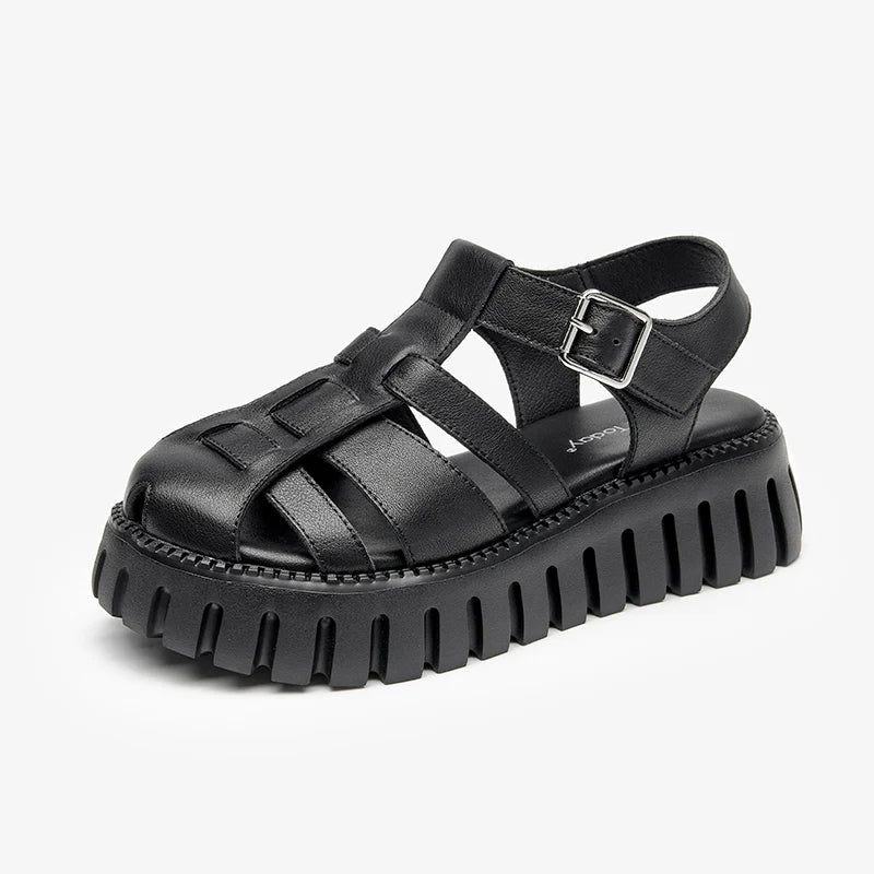 Sandales Femme Gladiateur en Cuir "La Gladiatrice" - Restaur Cuirs