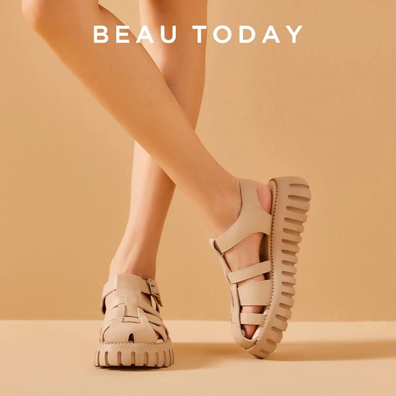 Sandales Femme Gladiateur en Cuir "La Gladiatrice" - Restaur Cuirs