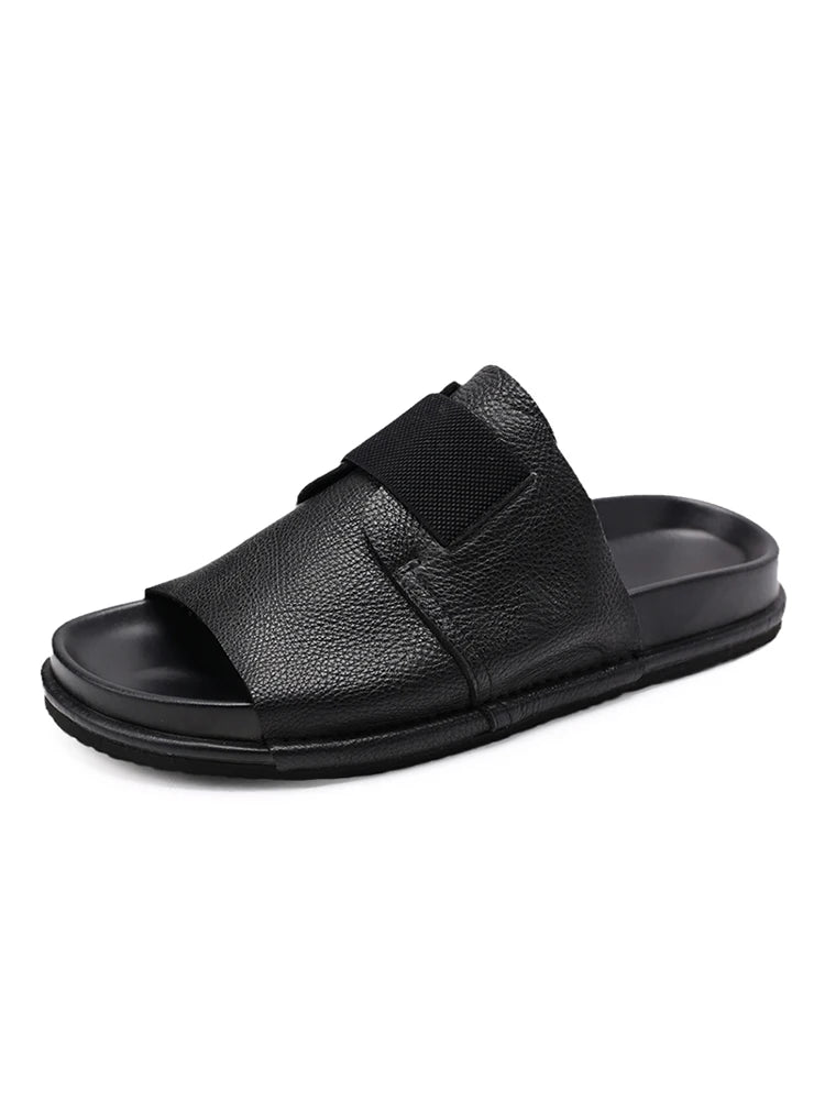 Sandales Homme Cuir Confortables "Le Flot Bleu"