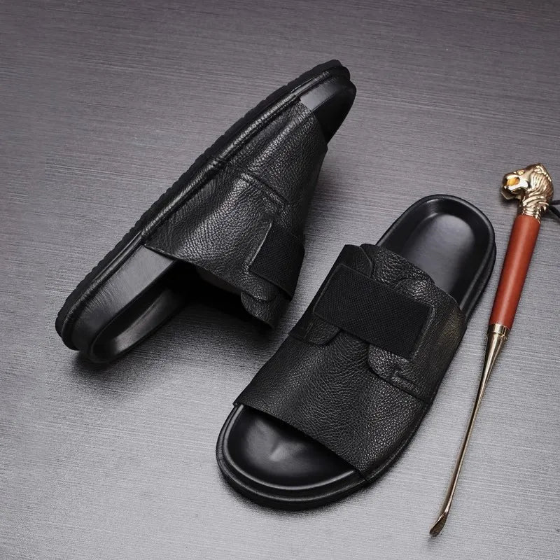 Sandales Homme Cuir Confortables "Le Flot Bleu"