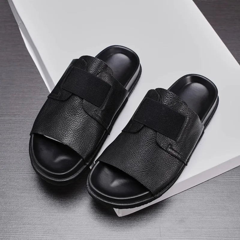 Sandales Homme Cuir Confortables "Le Flot Bleu"