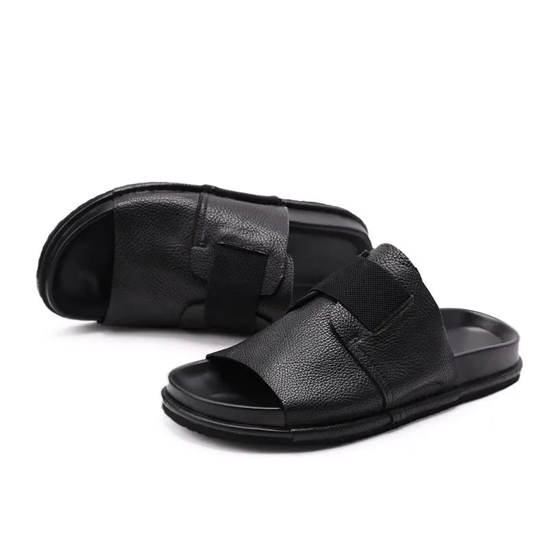 Sandales Homme Cuir Confortables "Le Flot Bleu"