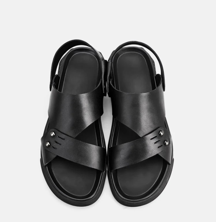 Sandales Homme Cuir Confortables "Le Randonneur"