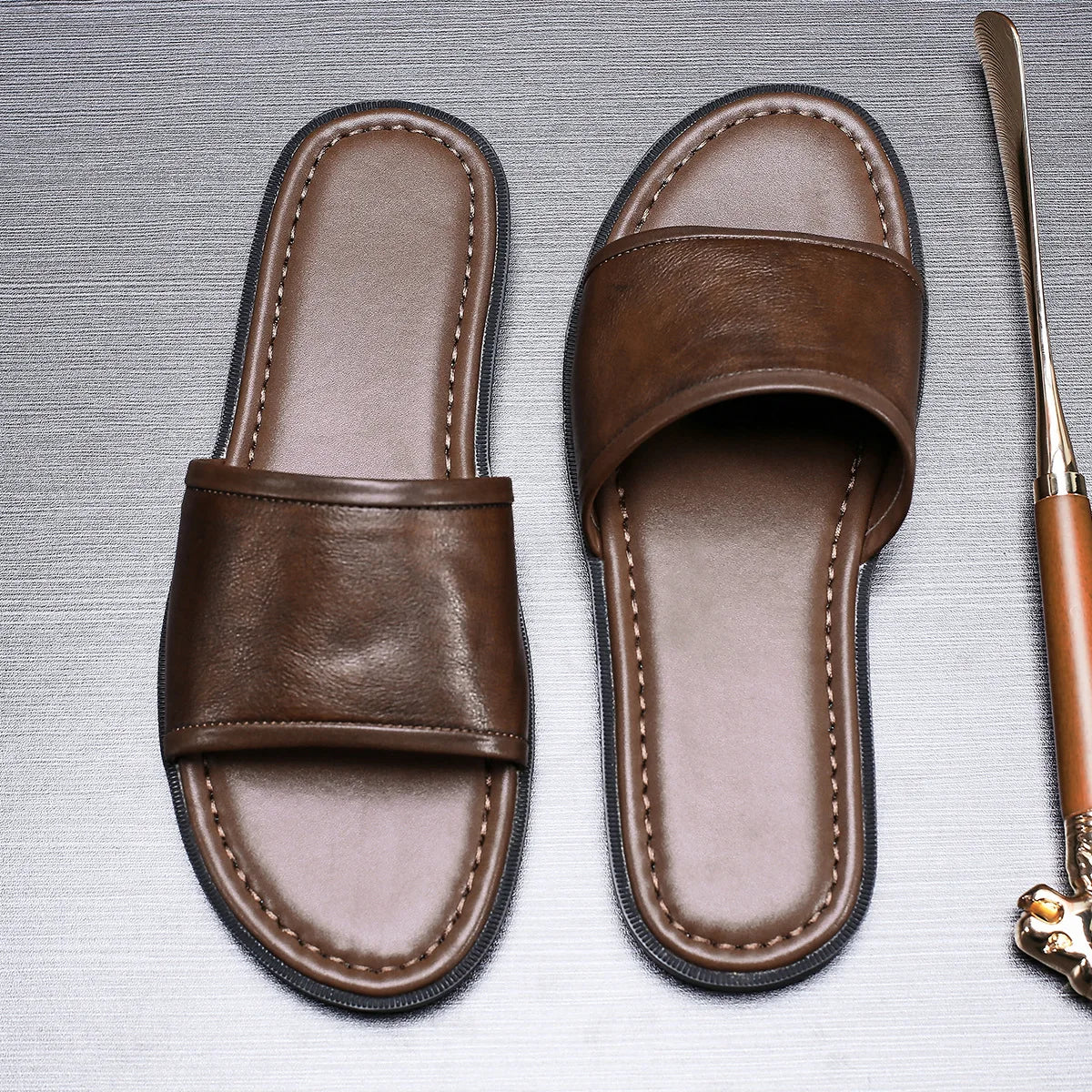 Sandales Homme Cuir élégantes "Le Flâneur"