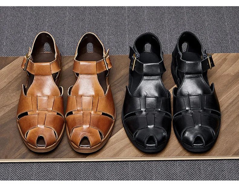 Sandales Homme Cuir Élégantes "Le Hédoniste"