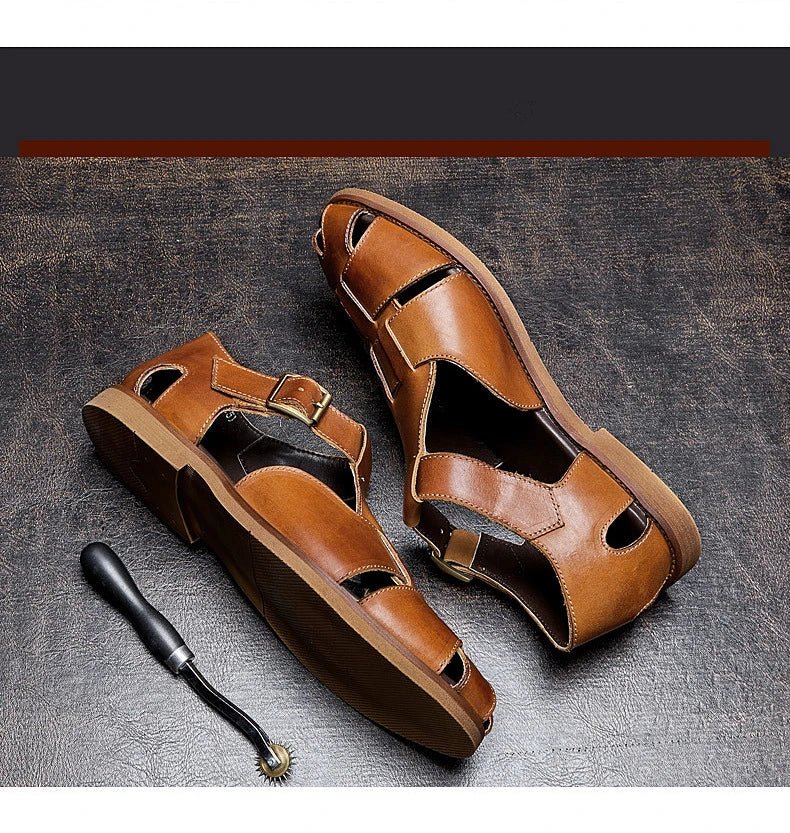 Sandales Homme Cuir Élégantes "Le Hédoniste"