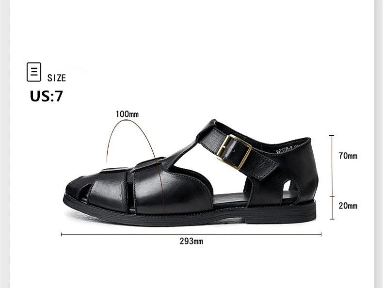 Sandales Homme Cuir Élégantes "Le Hédoniste"