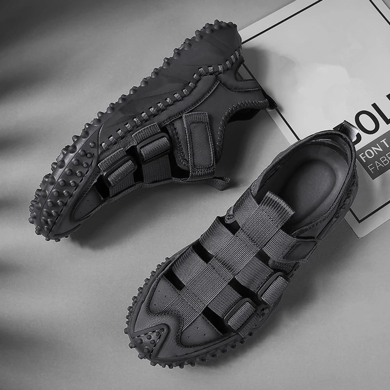 Sandales Homme Cuir Élégantes "L'Estivant"