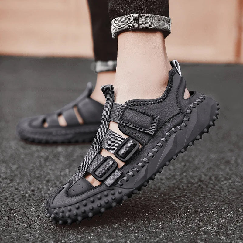 Sandales Homme Cuir Élégantes "L'Estivant"